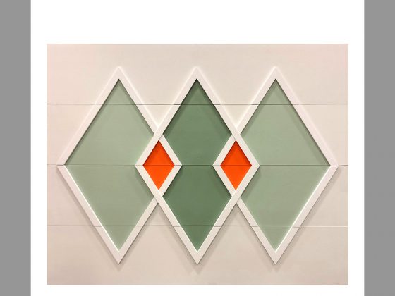 mid mod diamond design for garage door