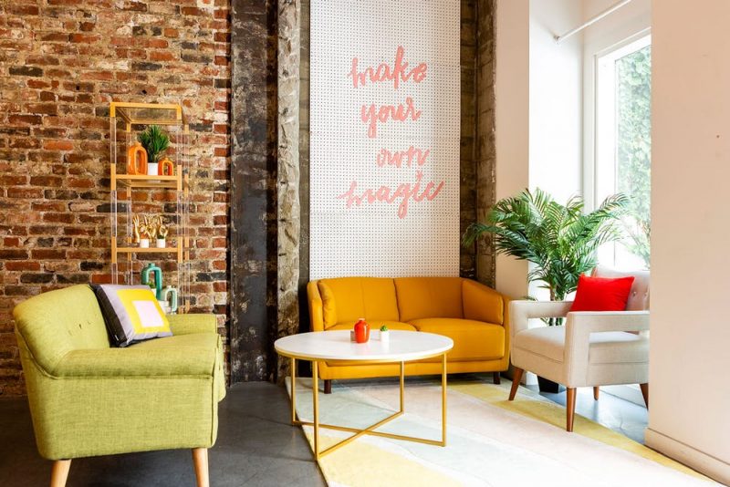 Brit + Co Atomic Ranch Wayfair Midcentury Modern Office Design