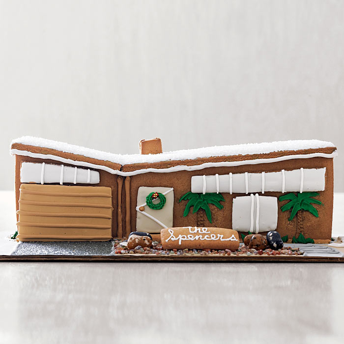Gingerbread houses are holiday staples, but you've never seen them quite like this. Meet the gingerbread house of a true mid century enthusiast. Atomic Ranch
