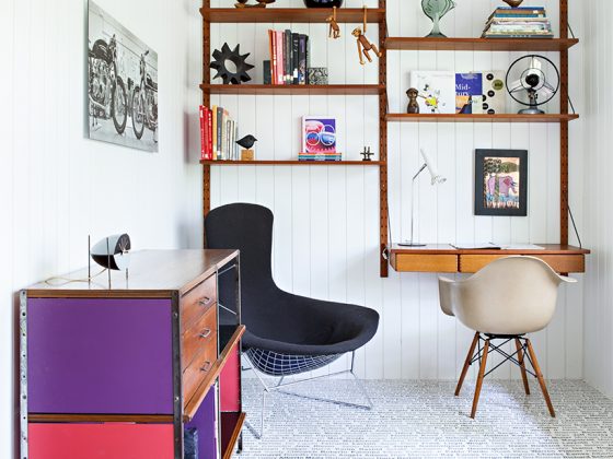 mid century modern home office
