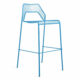 blue, hot mesh outdoor barstool