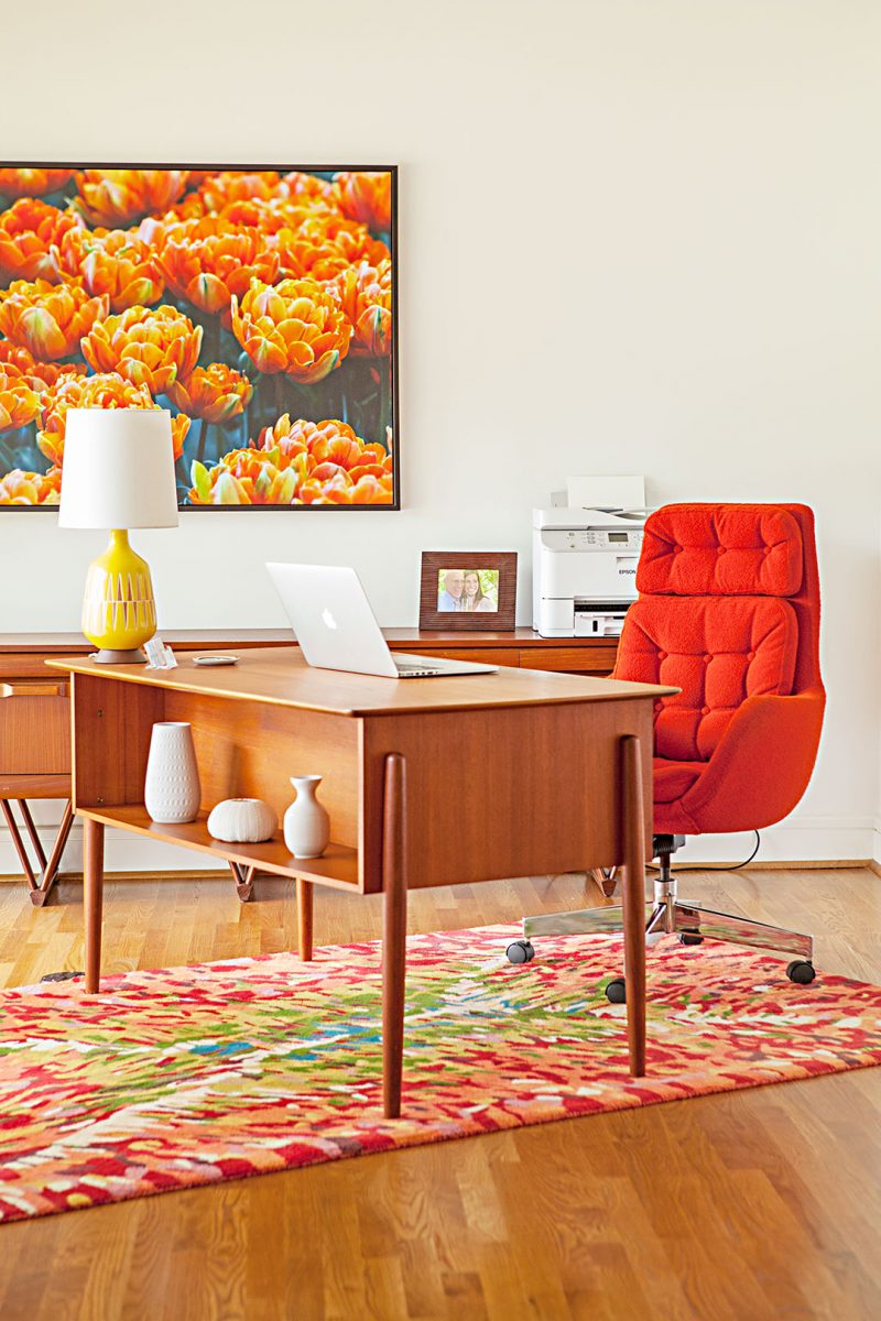 mid century modern home office