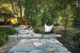 Frost House backyard with stone path and steps