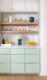 Green kitchen cabinets