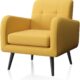 Bed and bath yellow armchair.