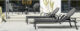 Black outdoor chairs from the Lanai collection