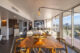 A vintage table in a dining area