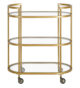 Brass bar cart