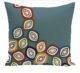 Falling Leaves Geometric Print Pillow