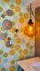 1960s floral wallpaper in a modernist home in Palm Springs