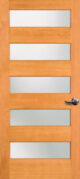 fir door with horizontal slats