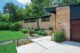 front exterior of Milwaukee modern home with modern landscape