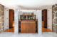 walnut bar in Pearsall home