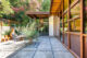mid century modern garden with hardscapings and plants